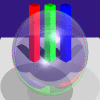 Sphere with index of refraction = 1.0 and 15 ray bounces allowed